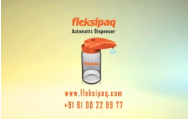 Flexipaq Automatic Sanitizer Dispenser Explainer